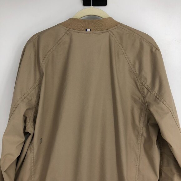 Kit & Ace men's Khaki utility style tan bomber jacket full zip pockets size S - Picture 10 of 14